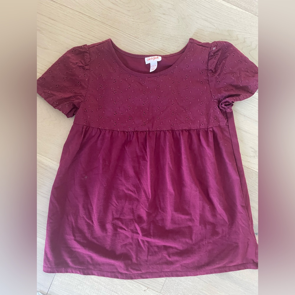 Red Flowy shirt